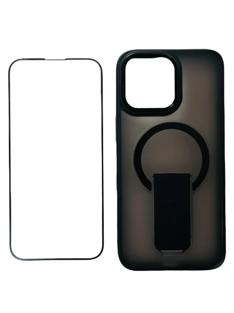 CASE MAGSAFE ELEGANTE (IPHONE 15 PRO MAX) (NEGRO)