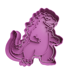 Godzilla Cute Cortador de Galletas
