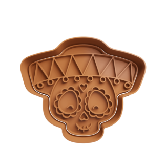 Craneo Hombre dia de muertos Cortador de Galletas