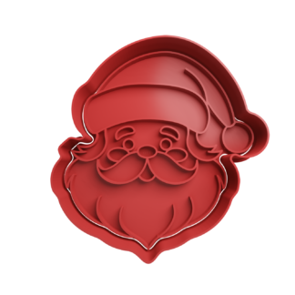 Papa Noel Cabeza Cortador de Galletas