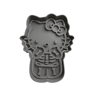 Hello Kitty Esqueleto Cortador de Galletas
