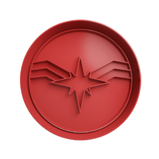 Capitana Marvel Logo Cortador de Galletas