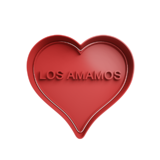 Corazón -Los Amamos Cortador de Galletas