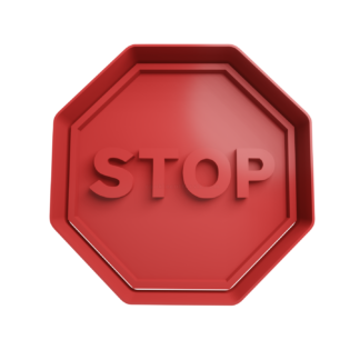 Señal de STOP Cortador de Galletas