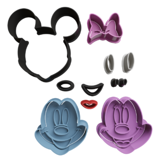Mickey y Minnie Cortador de Galletas