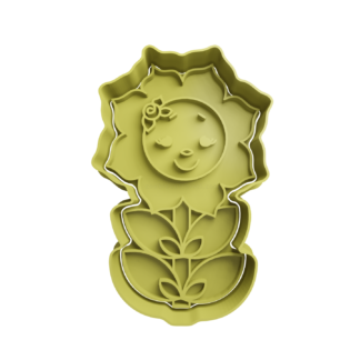Flor con Carita Cortador de Galletas