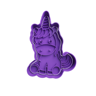 Unicornio Cute Cortador de Galletas