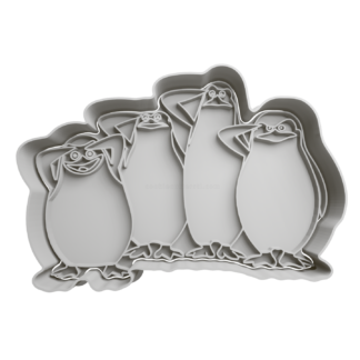 Los Pingüinos de Madagascar Cortador de Galletas