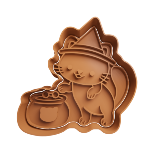 Gato Bruja Cortador de Galletas