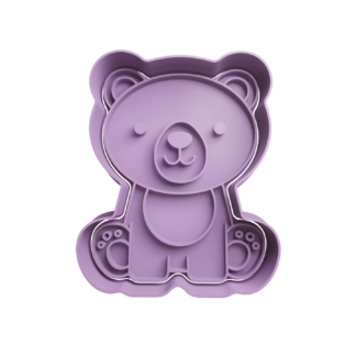 Osito de Peluche Sentado Cortador de Galletas
