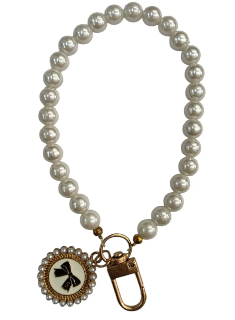 COLGANTE PARA CELULAR PULSERA PERLAS