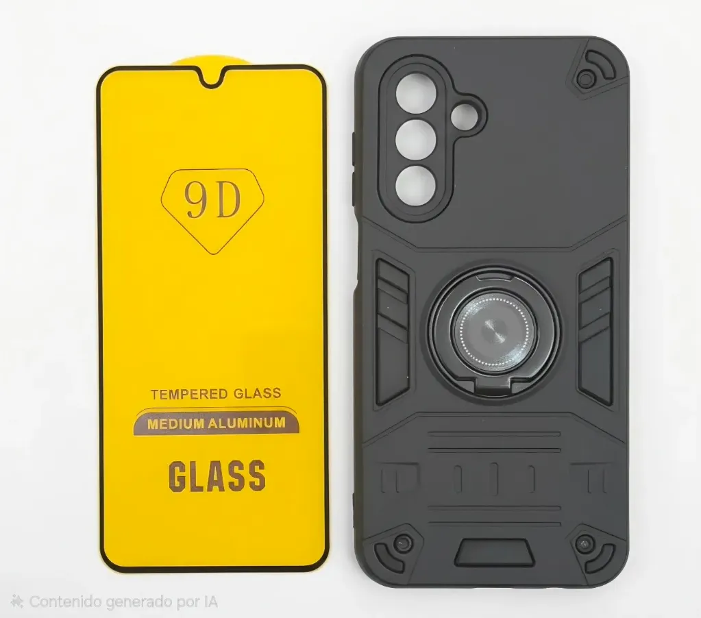 CASE ANILLO 9D (SAMSUNG A37) (NEGRO)