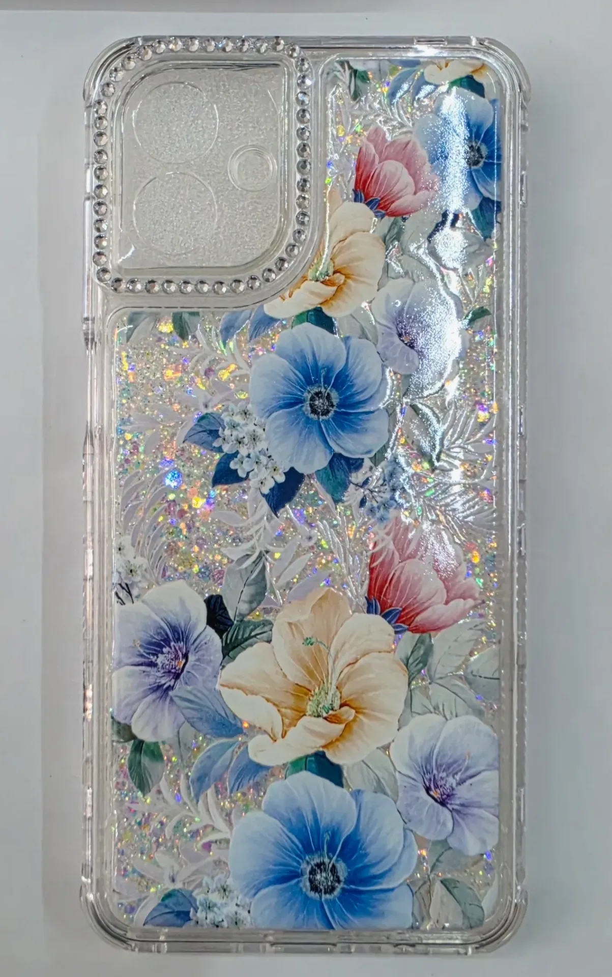 CASE BRILLO 360 (SAMSUNG A17 / SAMSUNG A26) (FLOR AZUL)